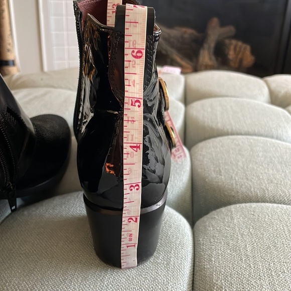 Hispanitas Black Leather Ankle Boots - Picture 16 of 16